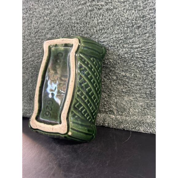 Cookson Pottery Oblong Green Drip Marked 626 Made in USA c1970s - Picture 9 of 10